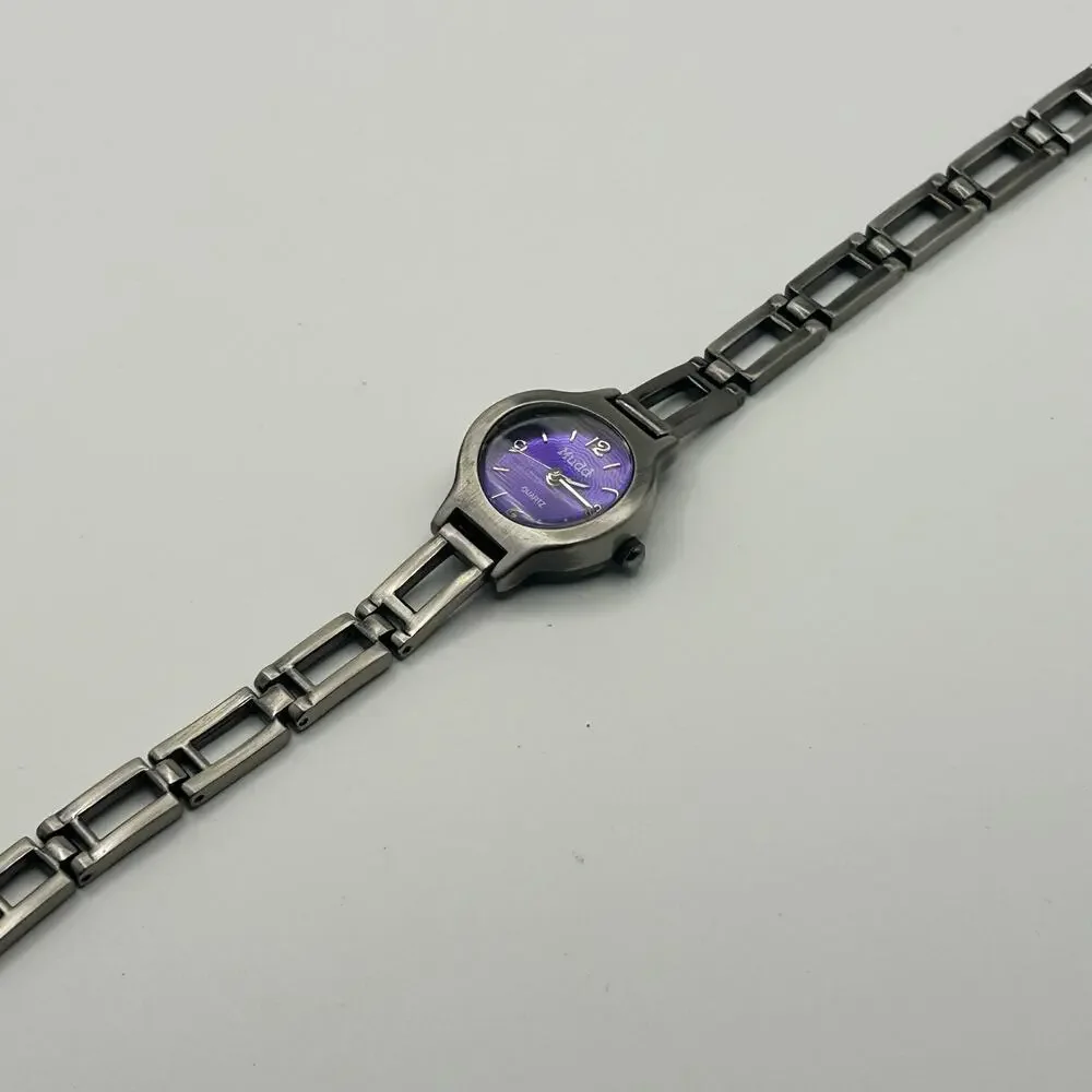Mudd Metallic Gray Stainless Steel Women’s Quartz Watch Working